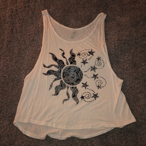 White graphic tank top - Picture 1 of 1